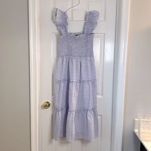 Lavender gingham nap style dress